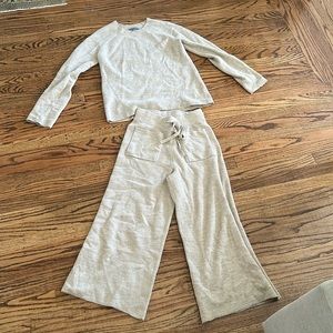 Matching set! Super soft and comfy beige sweater set